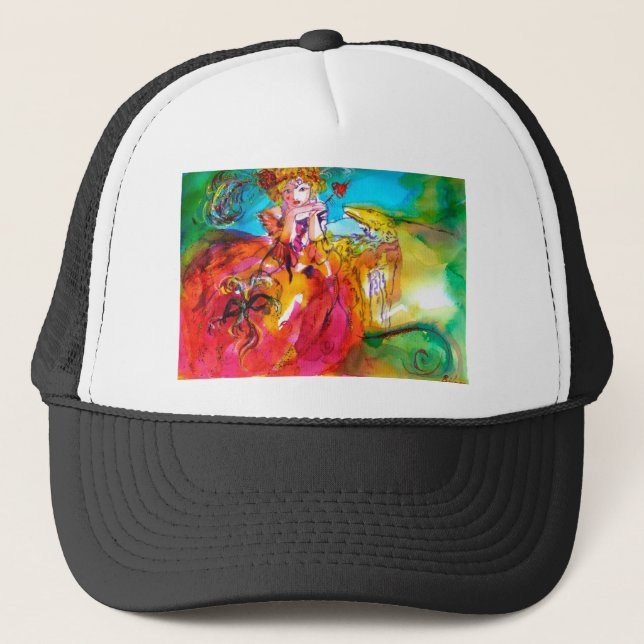 MIRANDOLINA  / Venetian Carnival Masks Trucker Hat (Front)