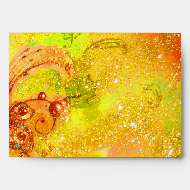 MIRANDOLINA yellow red brown green Envelope (Front)