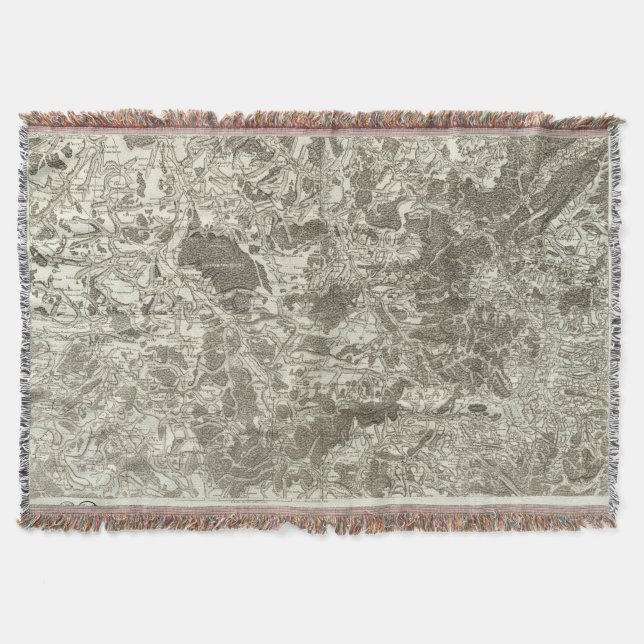 Mirecourt, Epinal Throw Blanket (Front)