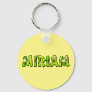 Miriam Name Kiwi Design Keychain