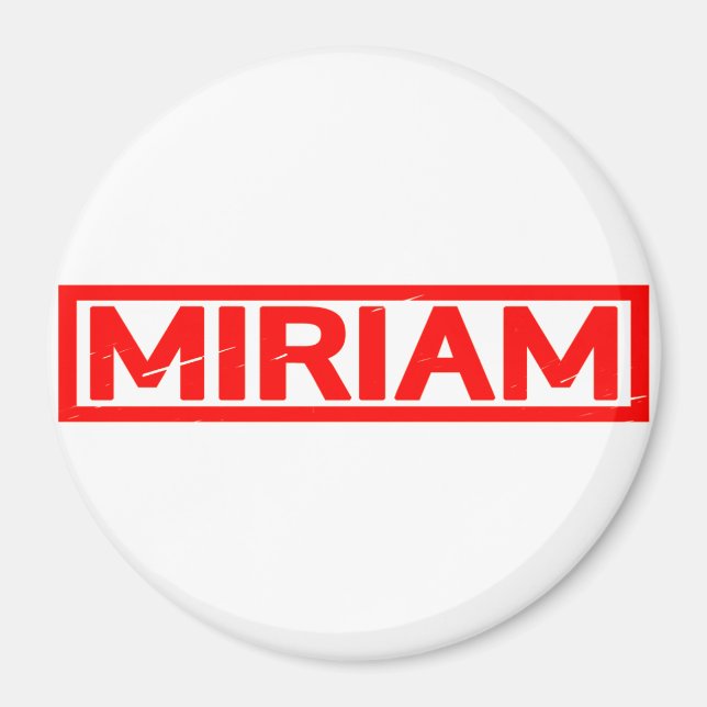 Miriam Stamp Magnet (Front)