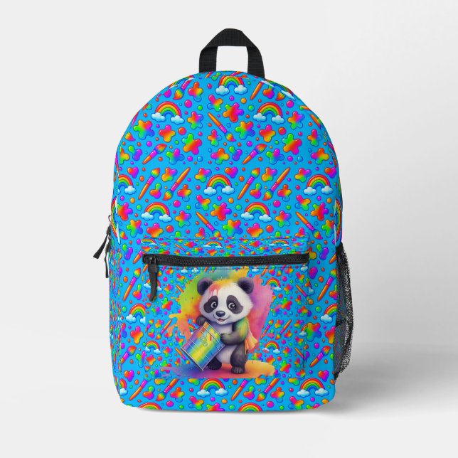 Miro the Panda Bear — Backpacks Col Cut Sew Bag (Front)