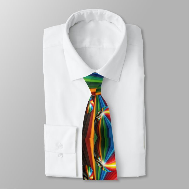 mirror ball rainbow explosion tie (Tied)