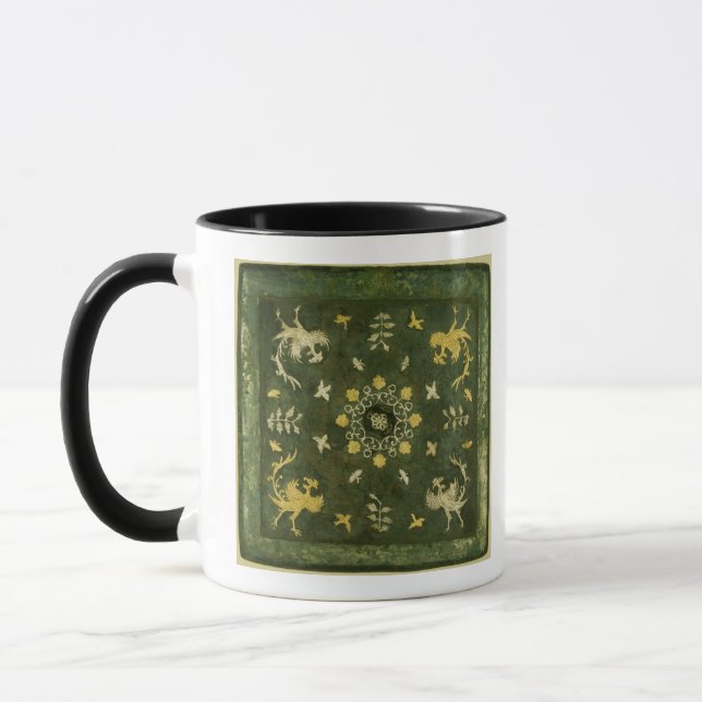 Mirror, bronze with lacquered back mug (Left)
