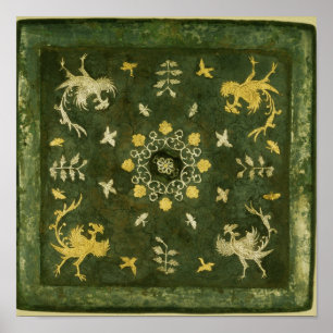 Mirror, bronze with lacquered back poster