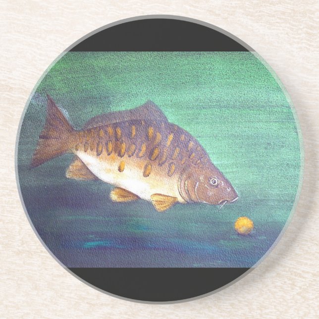 Mirror carp coaster (Front)