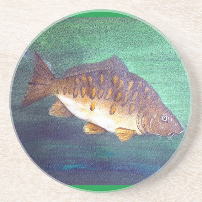 Mirror carp coaster (Front)