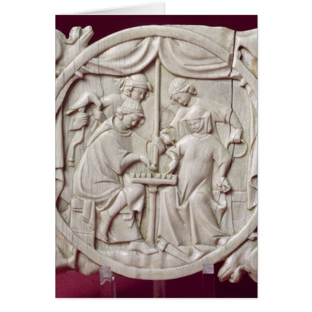 Mirror case depicting a game of chess, c.1300 (Front)