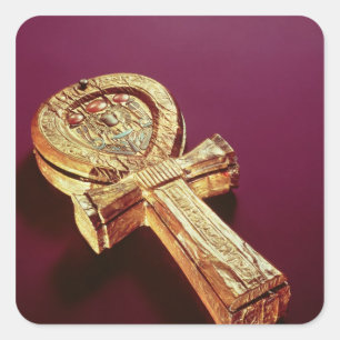 Mirror case in the form of an ankh 2 square sticker