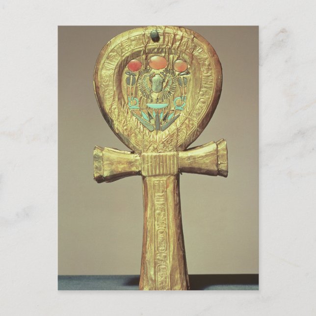 Mirror case in the form of an ankh postcard (Front)