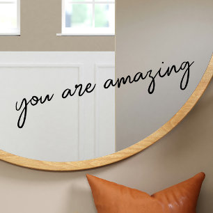Mirror Cling You Are Amazing Inspirational Quote