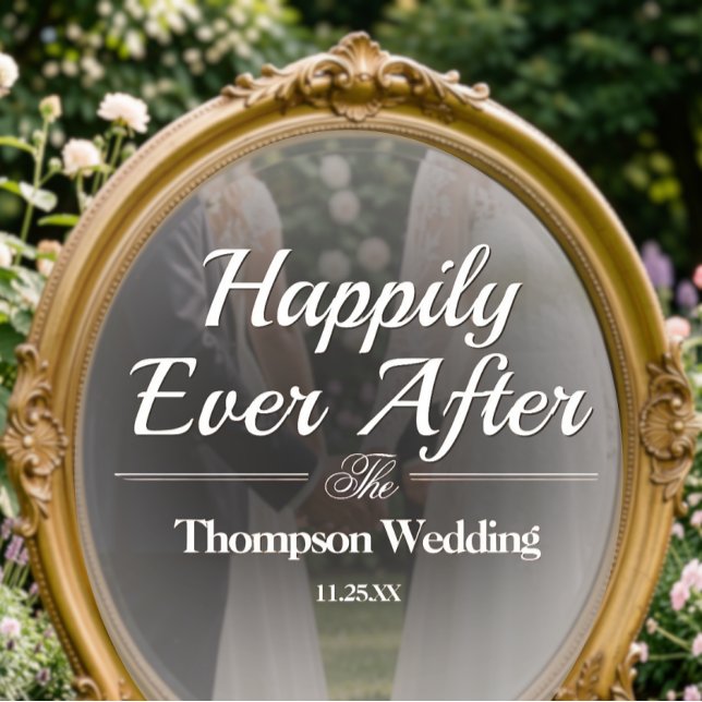 Mirror Decal - DIY Romantic Wedding Decoration (Mirror Decal - Custom DIY Wedding Decor)