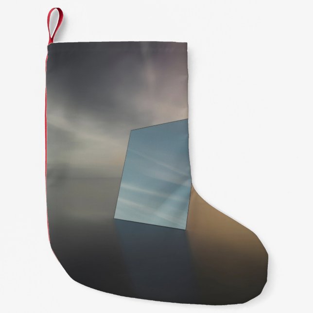 MIRROR DIGITAL WALLPAPER SMALL CHRISTMAS STOCKING (Front)