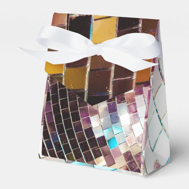 Mirror Disco Ball Favour Box (Front Side)