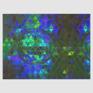 Mirror Disco Ball Groovy Geometric Digital Print Tissue Paper