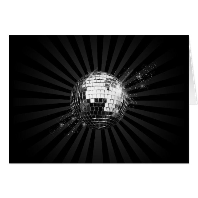 Mirror Disco Ball on Black (Front Horizontal)