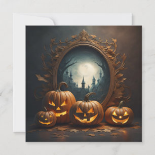 mirror halloween holiday card