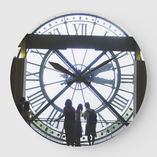 Mirror Image Museé d'Orsay Large Clock (Front)