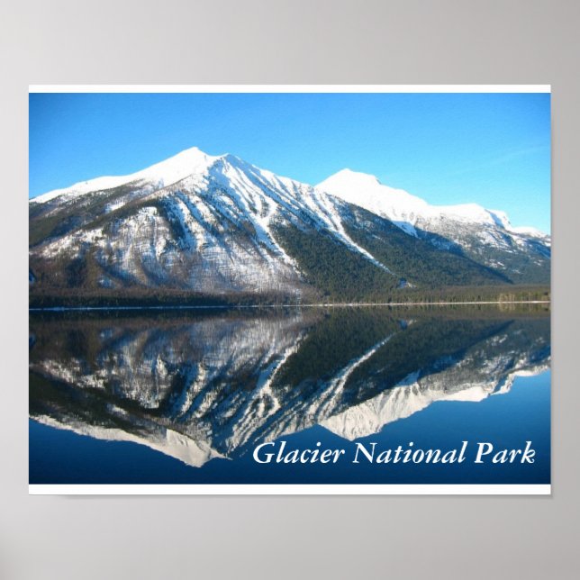 Mirror image of Lake McDonald Poster (Front)