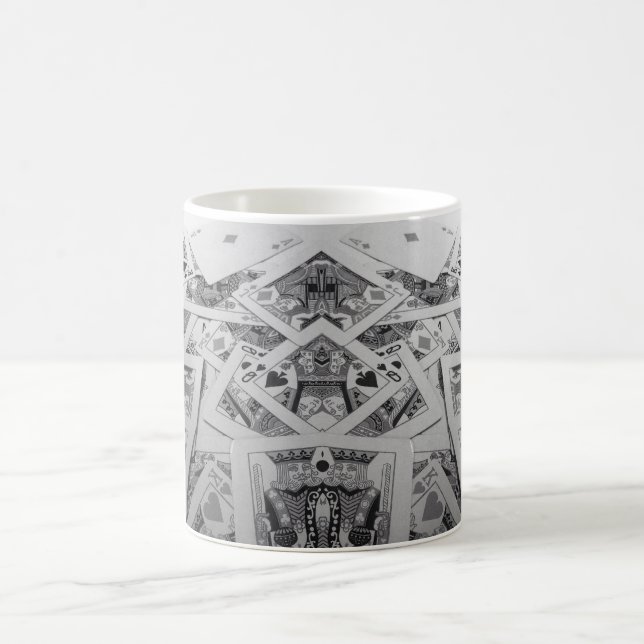 Mirror Image Playing Cards Coffee Mug (Center)