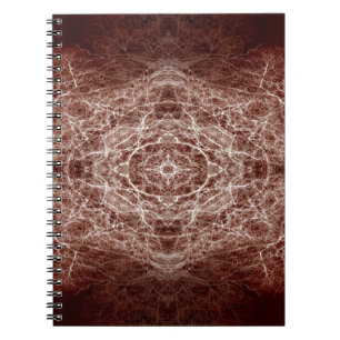 Mirror image tree pattern notebook