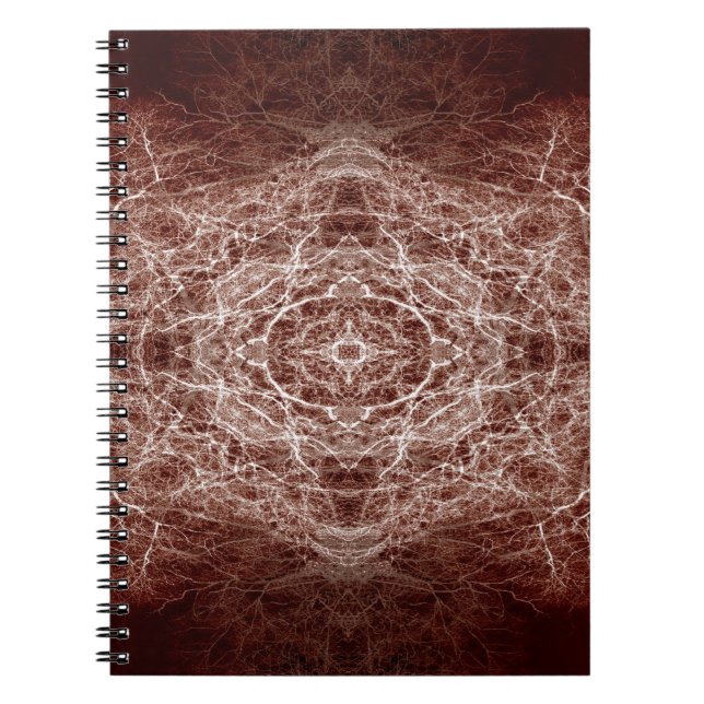 Mirror image tree pattern notebook (Front)