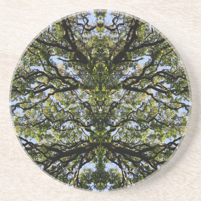 Mirror image trees coaster (Front)