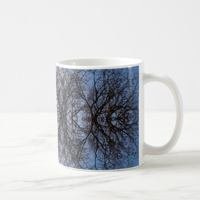 Mirror image trees coffee mug (Right)