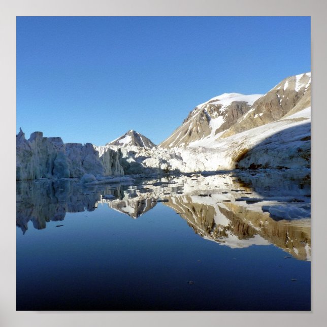 Mirror images in Svalbard Poster (Front)