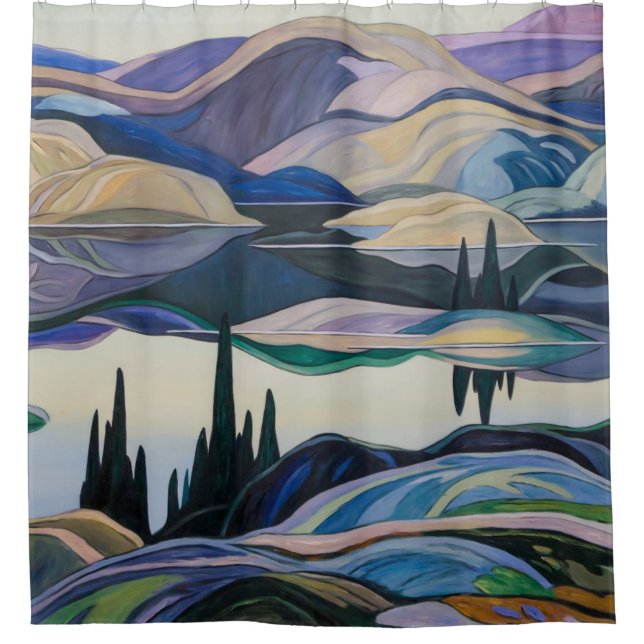 Mirror Lake | Franklin Carmichael | Shower Curtain (Front)