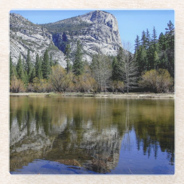 Mirror Lake Glass Coaster (Front)