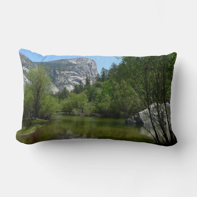 Mirror Lake I in Yosemite National Park Lumbar Cushion (Front)
