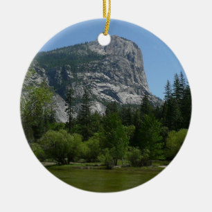 Mirror Lake II in Yosemite National Park Ceramic Ornament