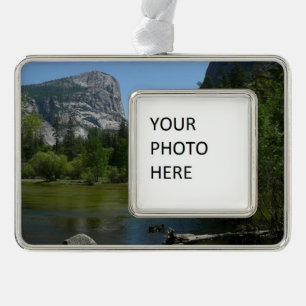 Mirror Lake II in Yosemite National Park Silver Plated Framed Ornament