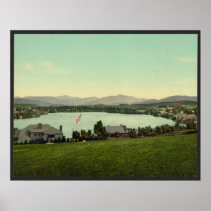 Mirror Lake, Lake Placid New York Poster