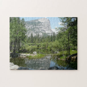 Mirror Lake View in Yosemite National Park Jigsaw Puzzle