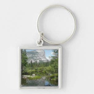 Mirror Lake View in Yosemite National Park Key Ring