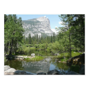Mirror Lake View in Yosemite National Park Photo Print