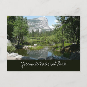 Mirror Lake View in Yosemite National Park Postcard