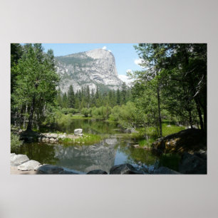 Mirror Lake View in Yosemite National Park Poster