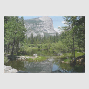 Mirror Lake View in Yosemite National Park Tissue Paper