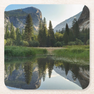 Mirror Lake, Yosemite Square Paper Coaster