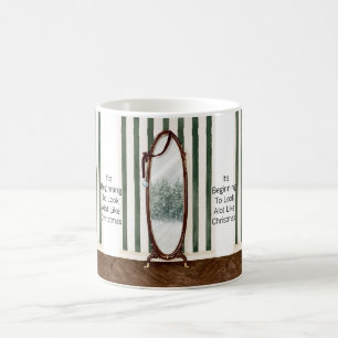 Mirror Looking Alot Like Christmas Stripes Coffee Mug