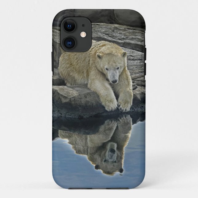Mirror Mirror Polar Bear Case-Mate iPhone Case (Back)