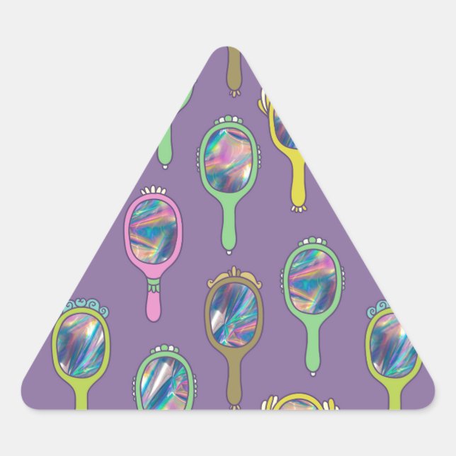 mirror mirror triangle sticker (Front)