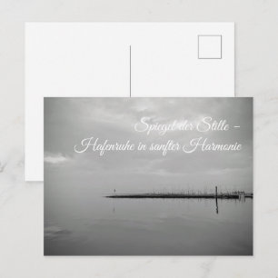 Mirror of the North Sea - Harbor tranquility in ge Postcard