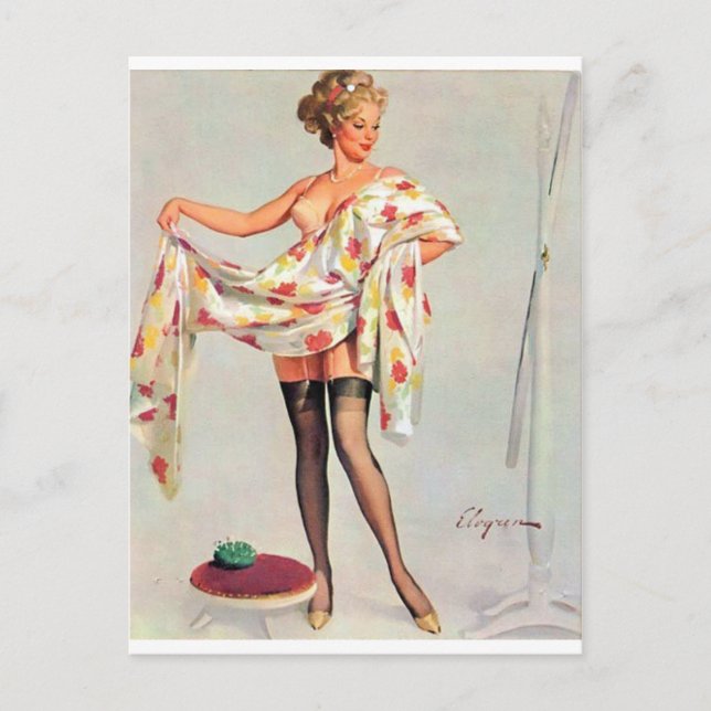 Mirror Pin Up Postcard (Front)