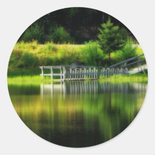 Mirror Pond Classic Round Sticker