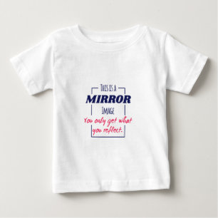 Mirror Reflection Mindset Motivational Design Baby T-Shirt