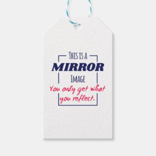 Mirror Reflection Mindset Motivational Design Gift Tags